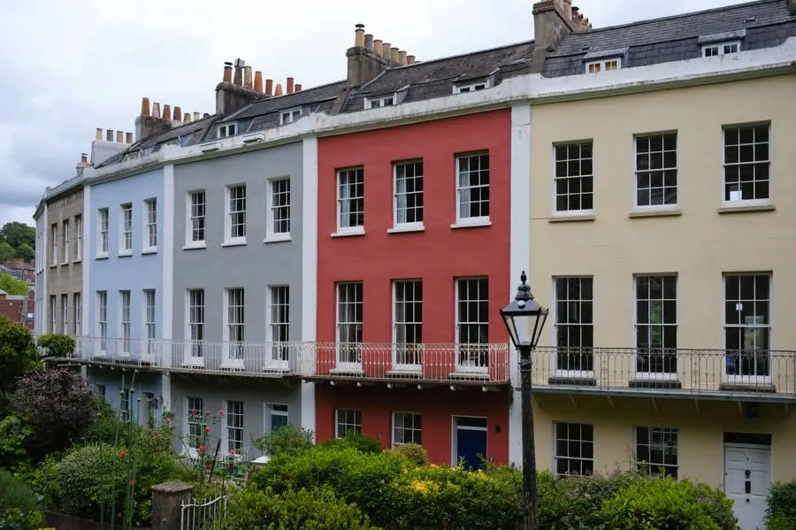 Row of period terraced houses of the kind found in Liverpool's conservation areas