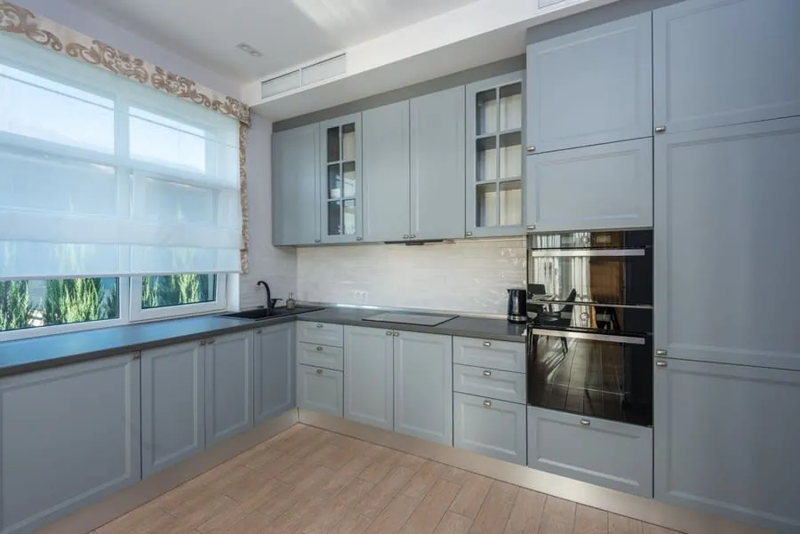 L-shaped kitchen layout in a Liverpool semi
