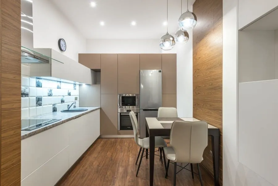 Finished small kitchen renovation in a Liverpool home
